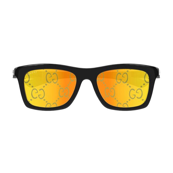 NEW GUCCI SUNGLASSES GUCCI GG1735S 005 BLACK/GREEN/YELLOW EYEWEAR - Picture 2 of 3